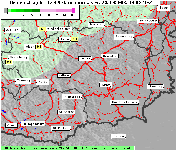 Niederschlag, 3. 4. 2026