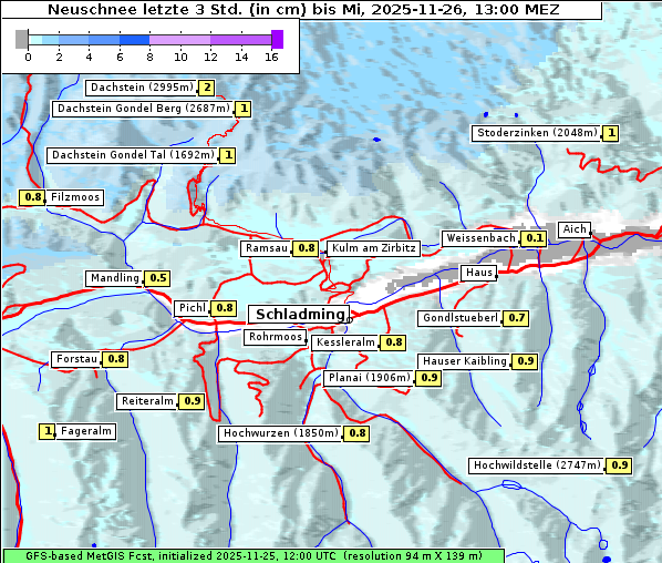 Neuschnee, 26. 11. 2025