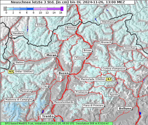 Neuschnee, 26. 11. 2024