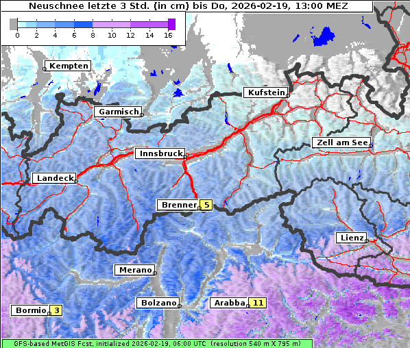 Neuschnee, 19. 2. 2026