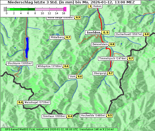 Niederschlag, 12. 1. 2026