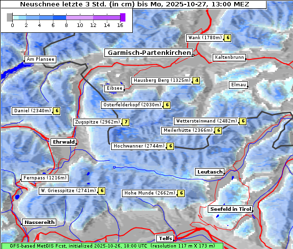 Neuschnee, 27. 10. 2025