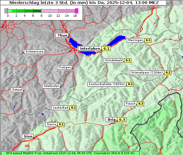 Niederschlag, 4. 12. 2025