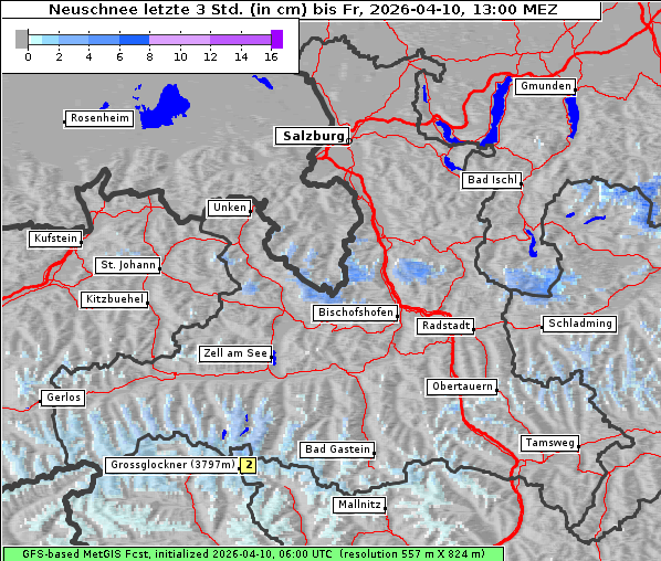 Neuschnee, 10. 4. 2026