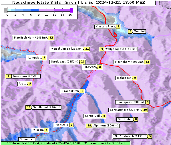 Neuschnee, 22. 12. 2024