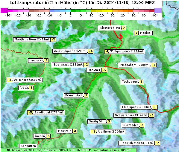 Temperatur, 19. 11. 2024