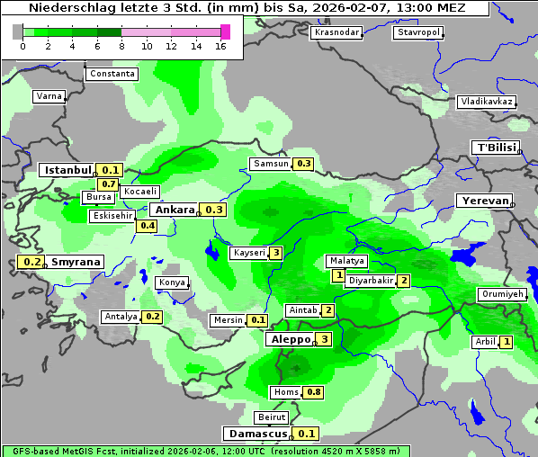 Niederschlag, 7. 2. 2026