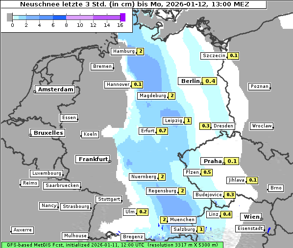 Neuschnee, 12. 1. 2026