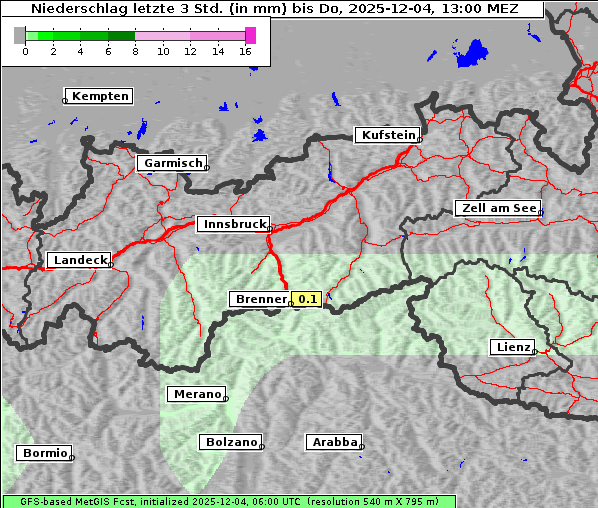 Niederschlag, 4. 12. 2025