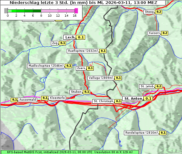 Niederschlag, 11. 3. 2026