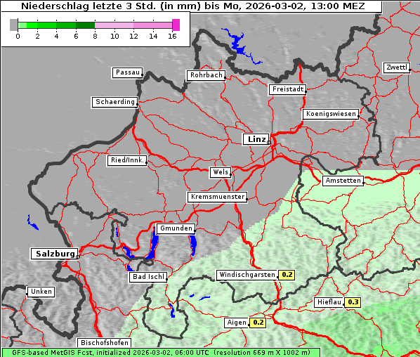 Niederschlag, 2. 3. 2026