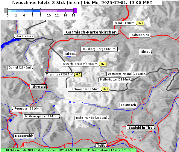 Neuschnee, 1. 12. 2025
