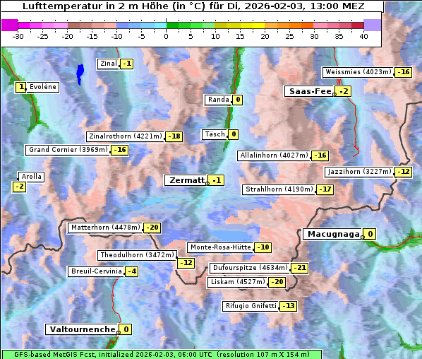 Temperatur, 3. 2. 2026