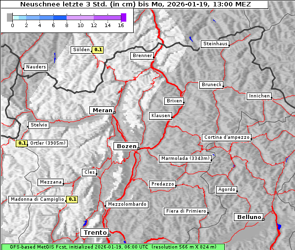 Neuschnee, 19. 1. 2026