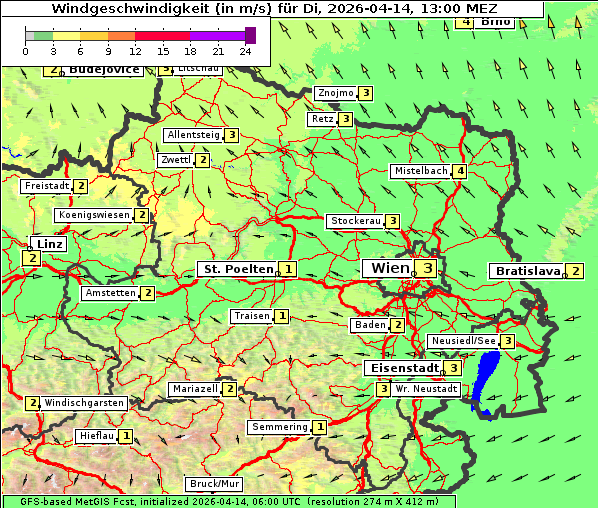 Wind, 14. 4. 2026