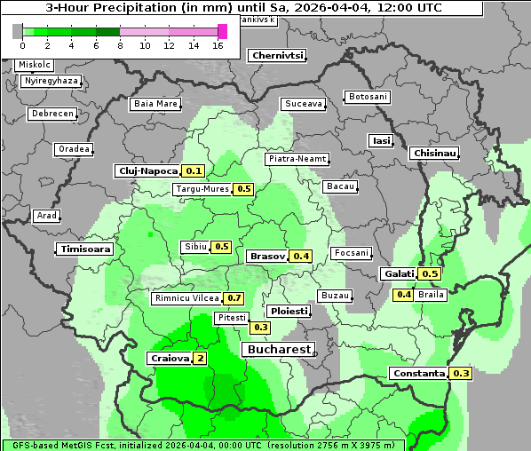 Niederschlag, 4. 4. 2026