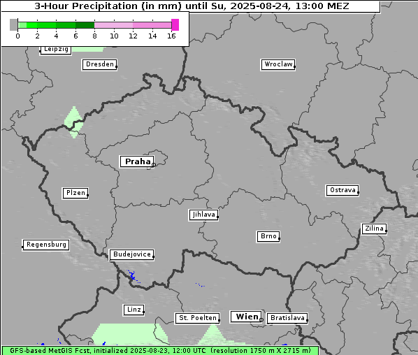 Niederschlag, 24. 8. 2025