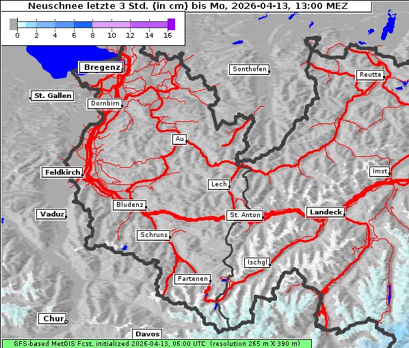 Neuschnee, 13. 4. 2026