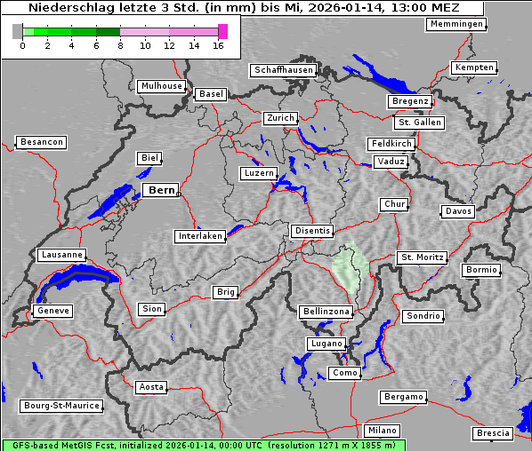 Niederschlag, 14. 1. 2026