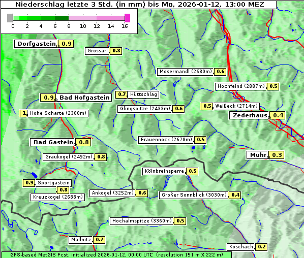 Niederschlag, 12. 1. 2026