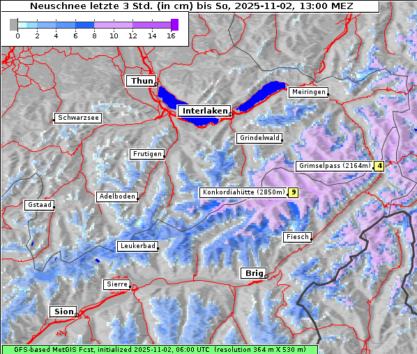 Neuschnee, 2. 11. 2025