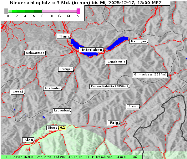 Niederschlag, 17. 12. 2025