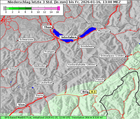 Niederschlag, 16. 1. 2026