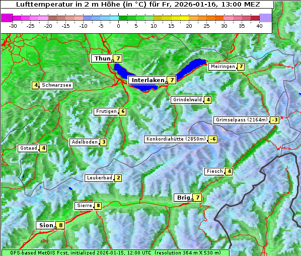 Temperatur, 16. 1. 2026