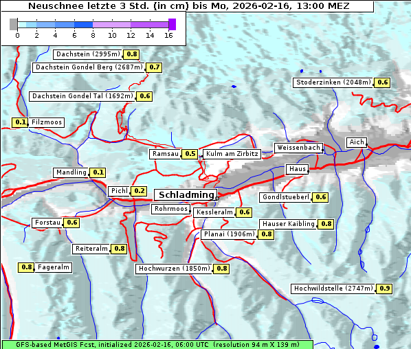 Neuschnee, 16. 2. 2026