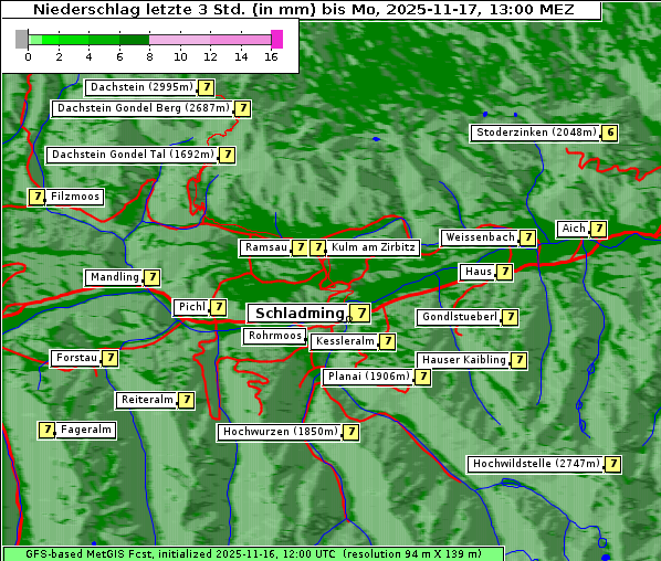 Niederschlag, 17. 11. 2025