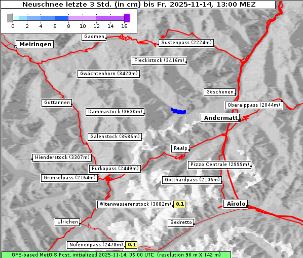 Neuschnee, 14. 11. 2025