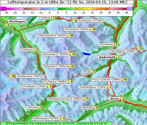 Temperatur, 15. 3. 2026