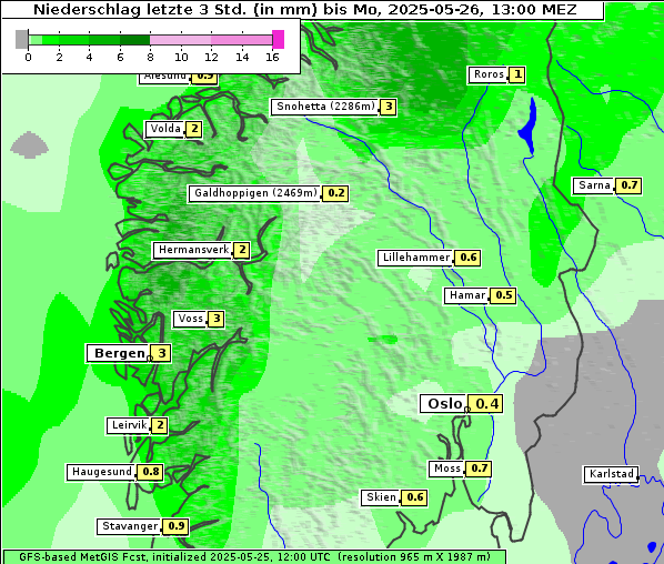Niederschlag, 26. 5. 2025
