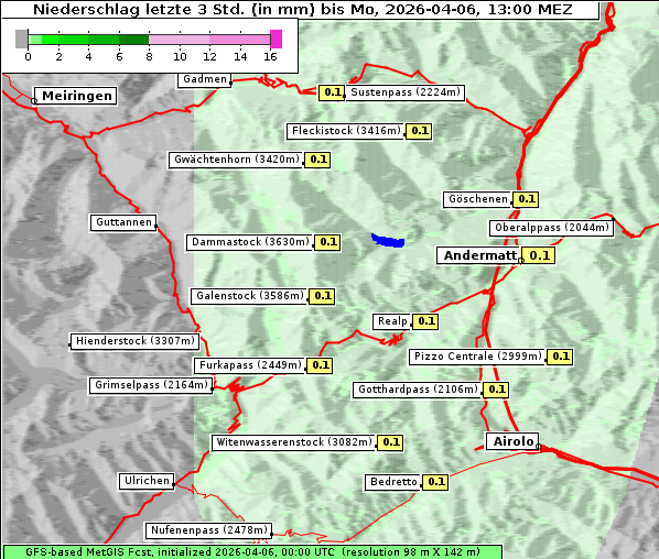 Niederschlag, 6. 4. 2026