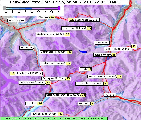 Neuschnee, 22. 12. 2024