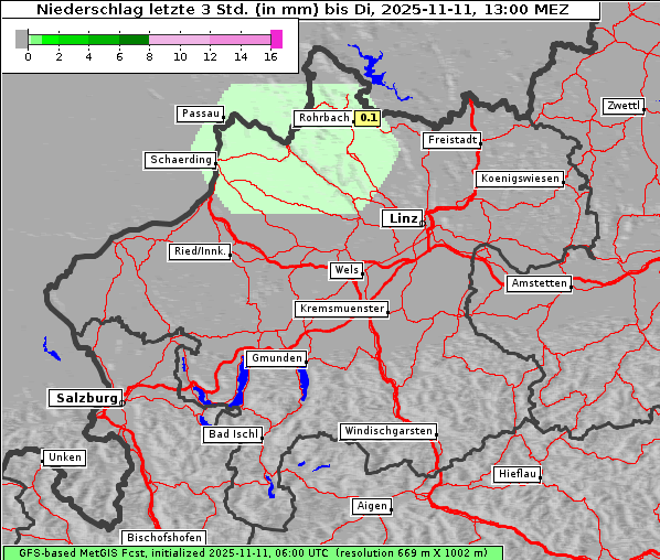 Niederschlag, 11. 11. 2025