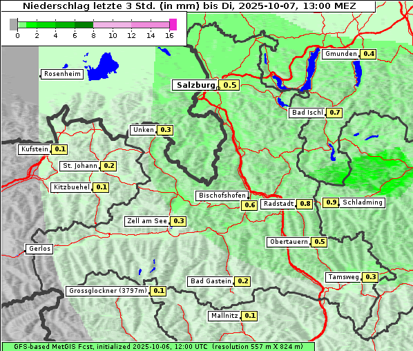 Niederschlag, 7. 10. 2025