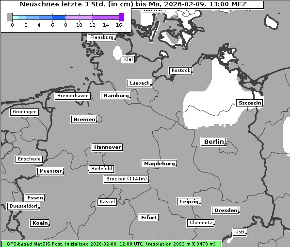 Neuschnee, 9. 2. 2026