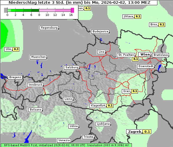 Niederschlag, 2. 2. 2026