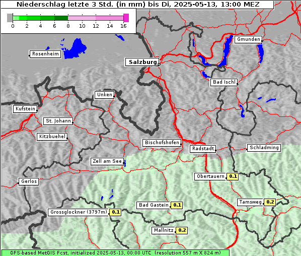 Niederschlag, 13. 5. 2025