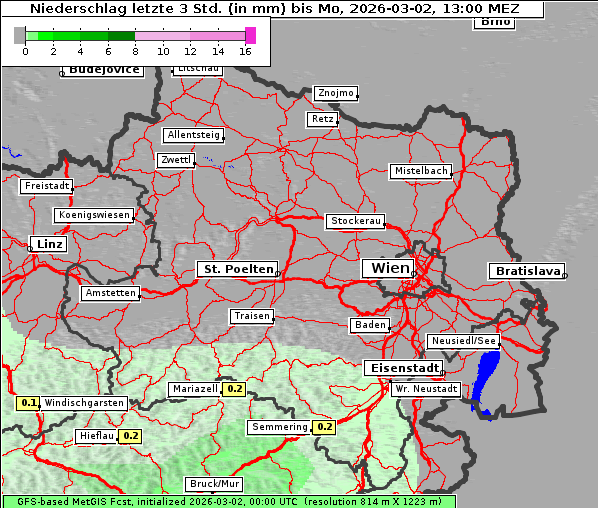 Niederschlag, 2. 3. 2026