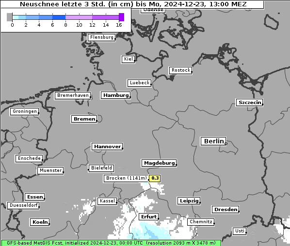 Neuschnee, 23. 12. 2024