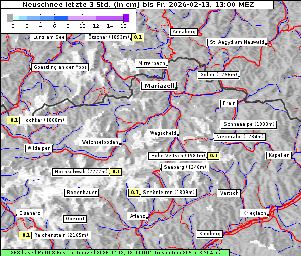 Neuschnee, 13. 2. 2026