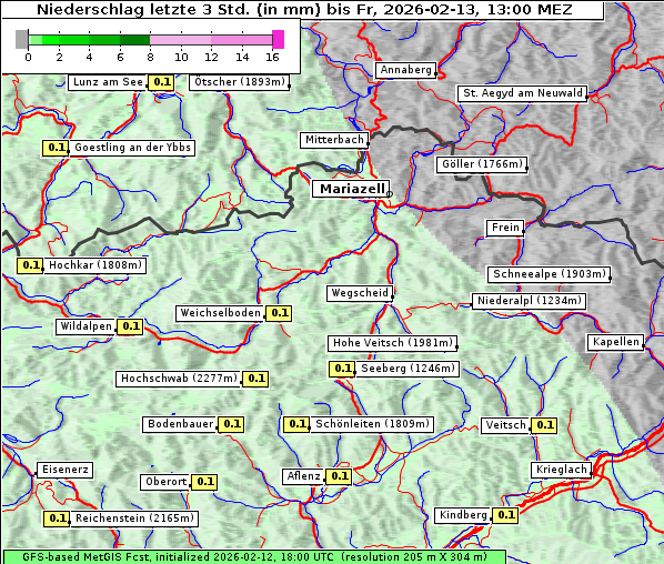 Niederschlag, 13. 2. 2026