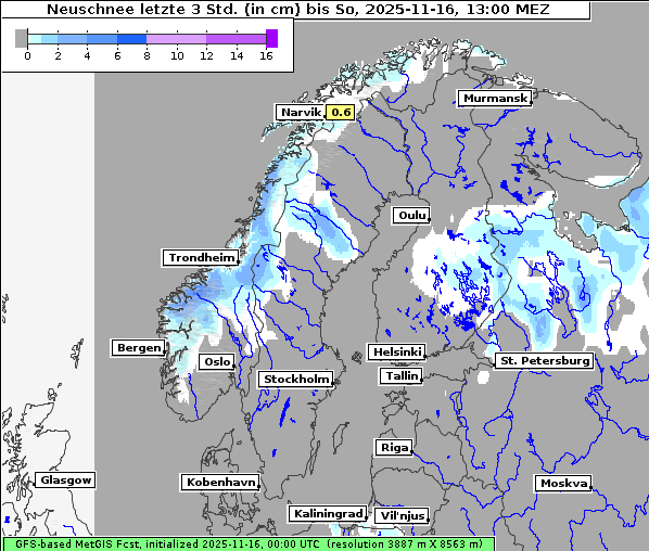 Neuschnee, 16. 11. 2025