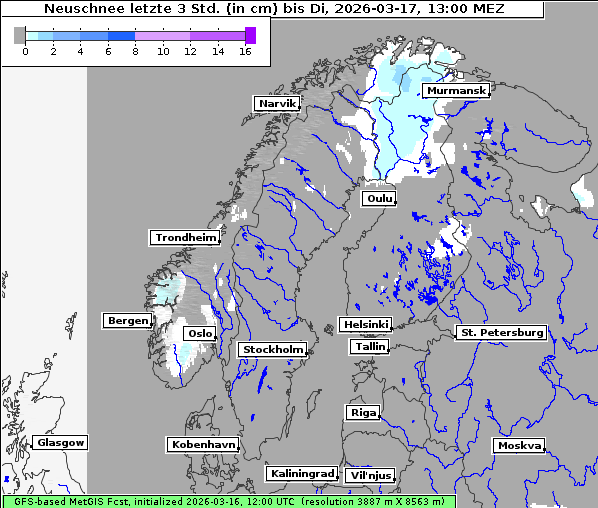 Neuschnee, 17. 3. 2026