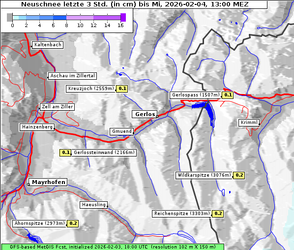 Neuschnee, 4. 2. 2026