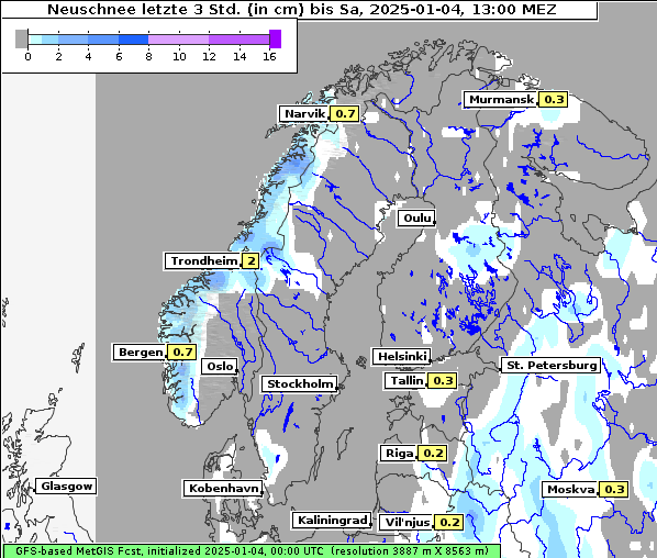 Neuschnee, 4. 1. 2025