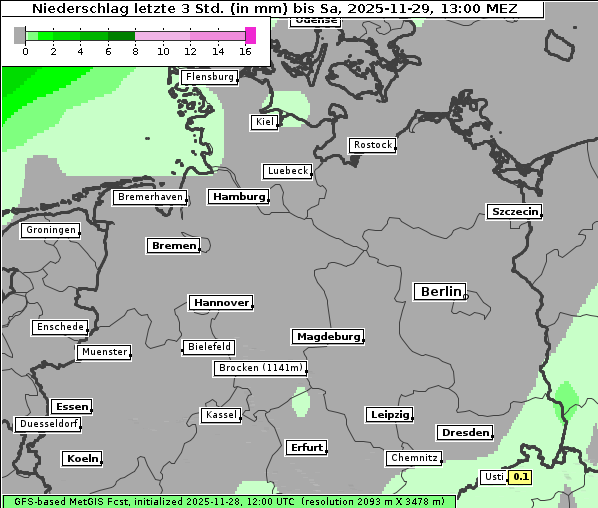 Niederschlag, 29. 11. 2025