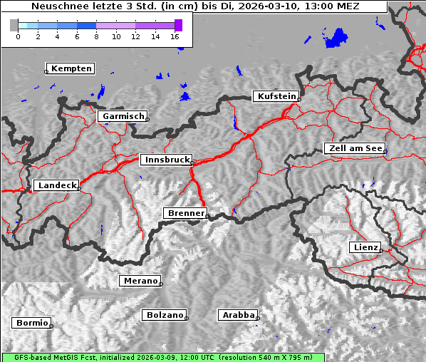 Neuschnee, 10. 3. 2026